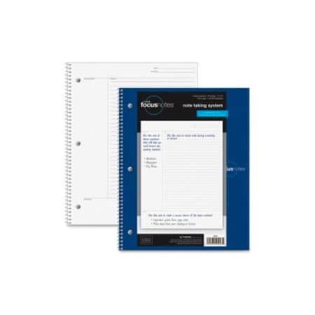 Tops Business Forms Tops Note-Taking System Notebook, Wire, 20 lb, 11"x9", 100 Sheets, White 90223